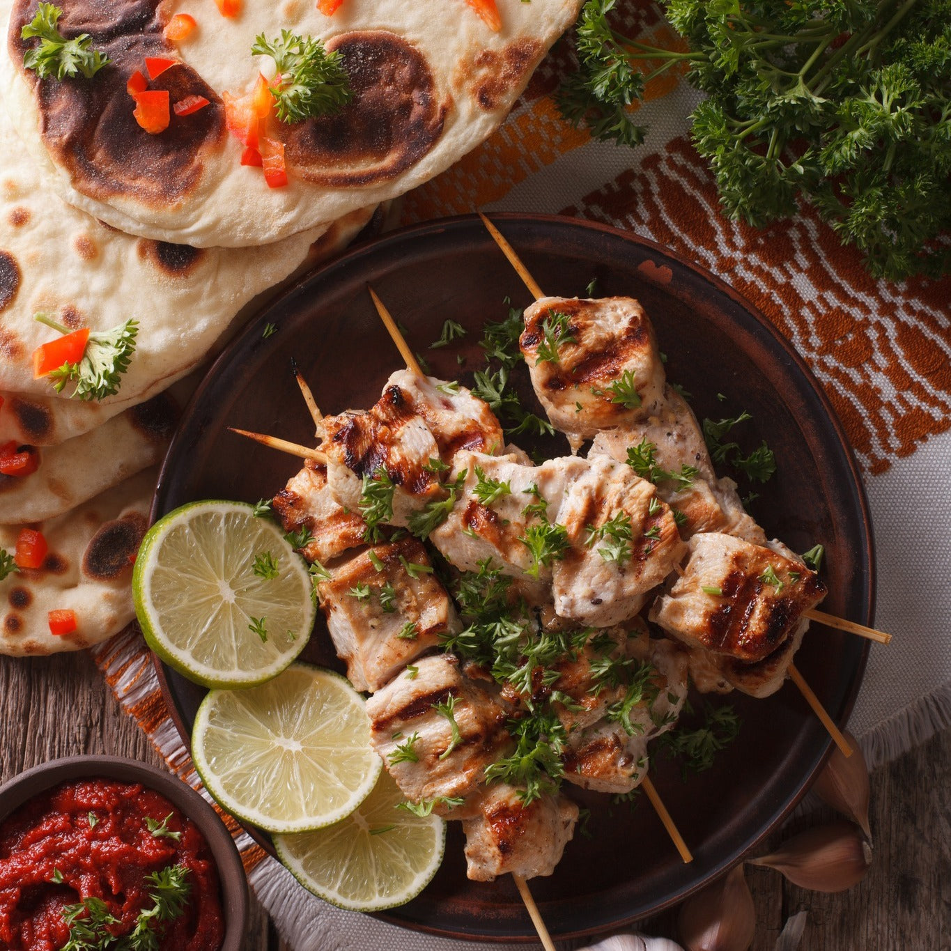 Poulet shish taouk el faz au bbq