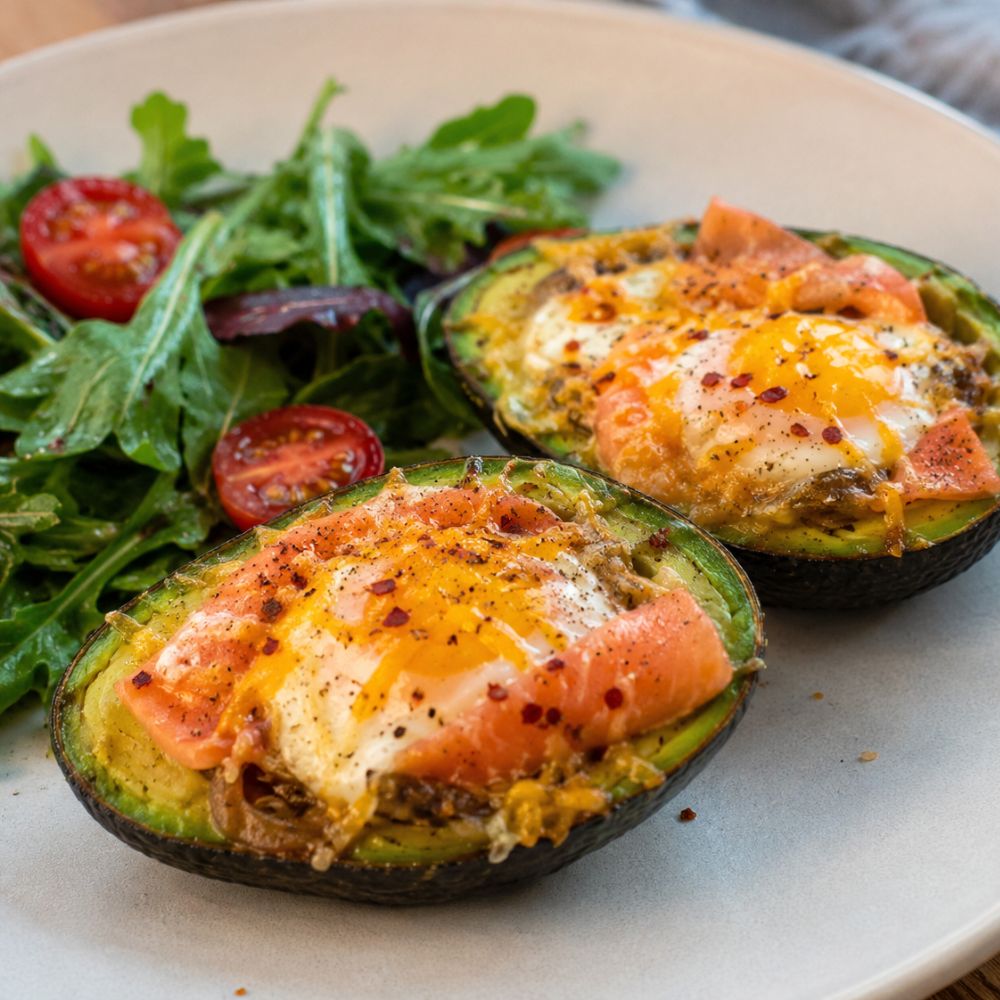 Avocat œuf et saumon