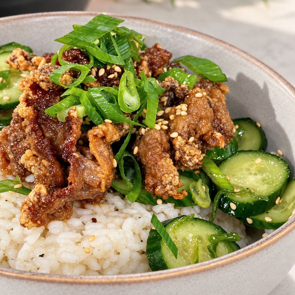 Boeuf croustillant coréen au Gochujang