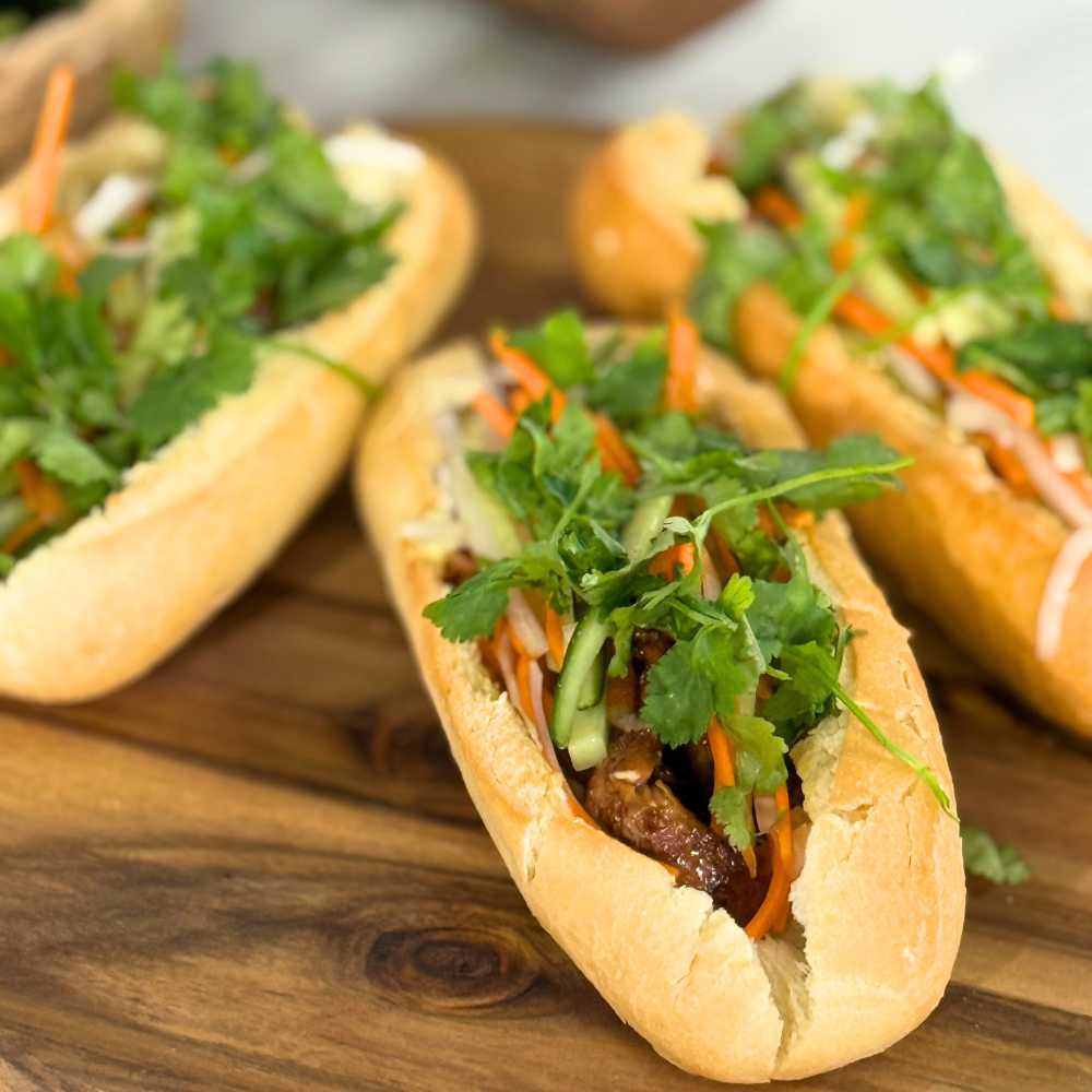 Banh mi au poulet laqué express