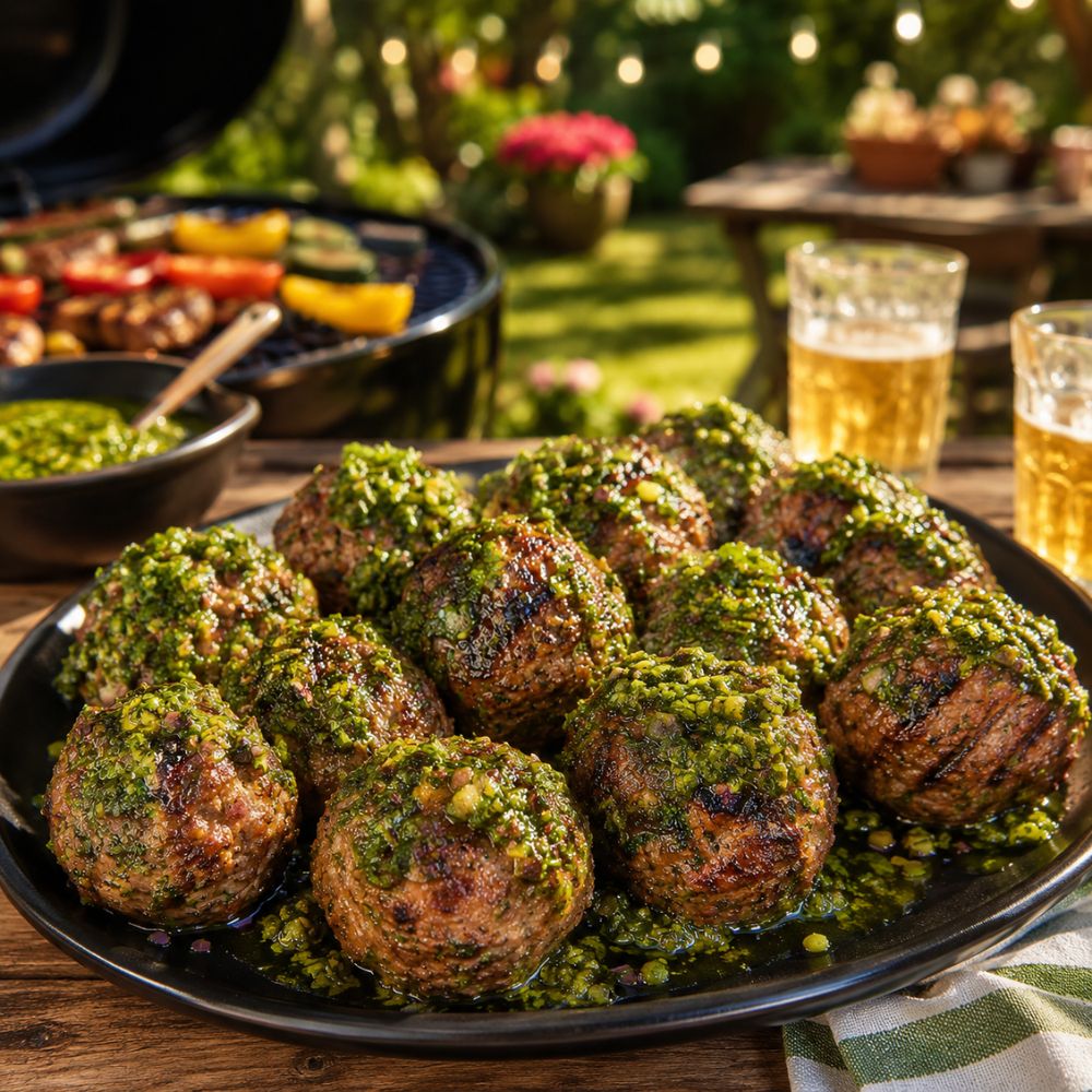 Boulettes de bœuf au chimichurri