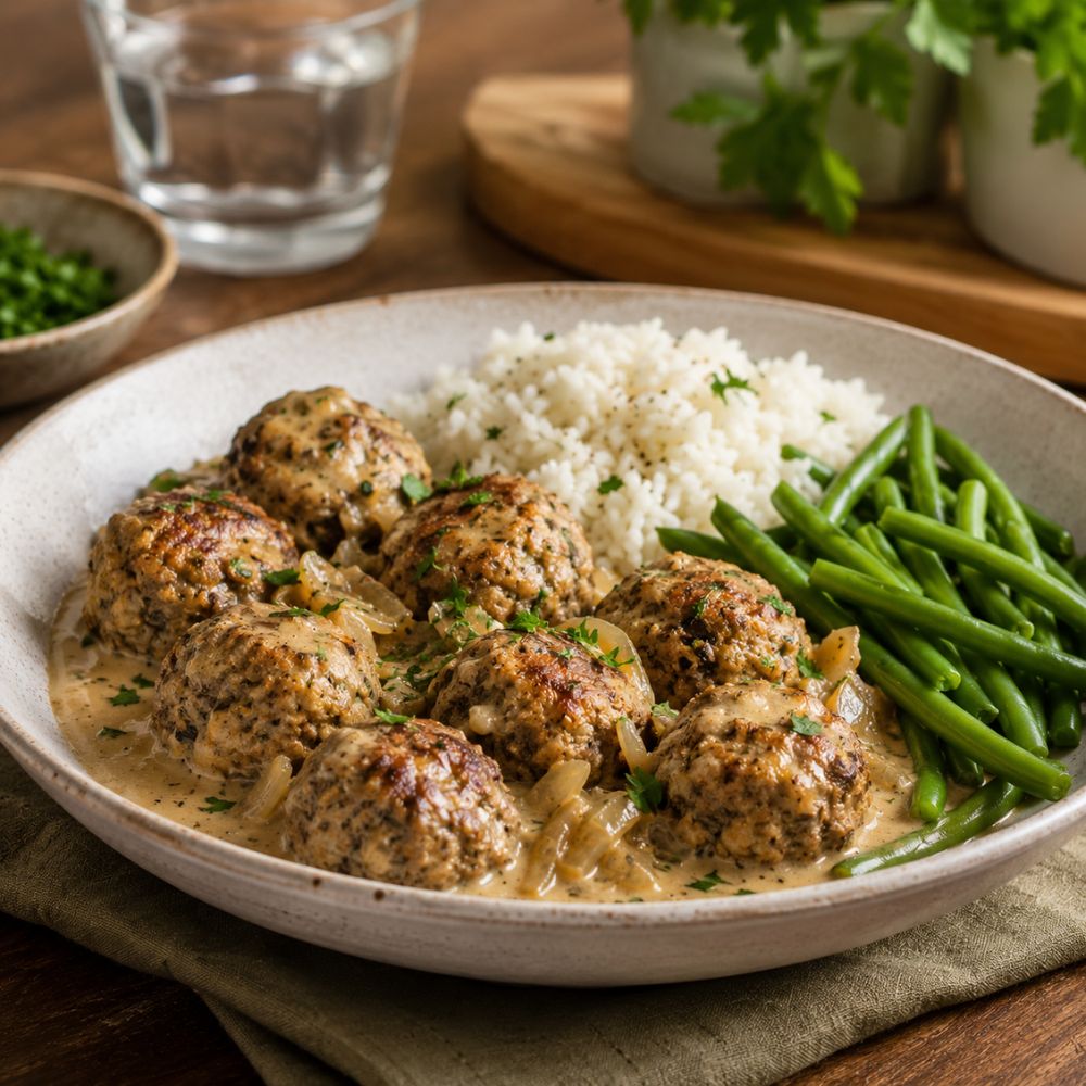 Boulettes végé crémeuses