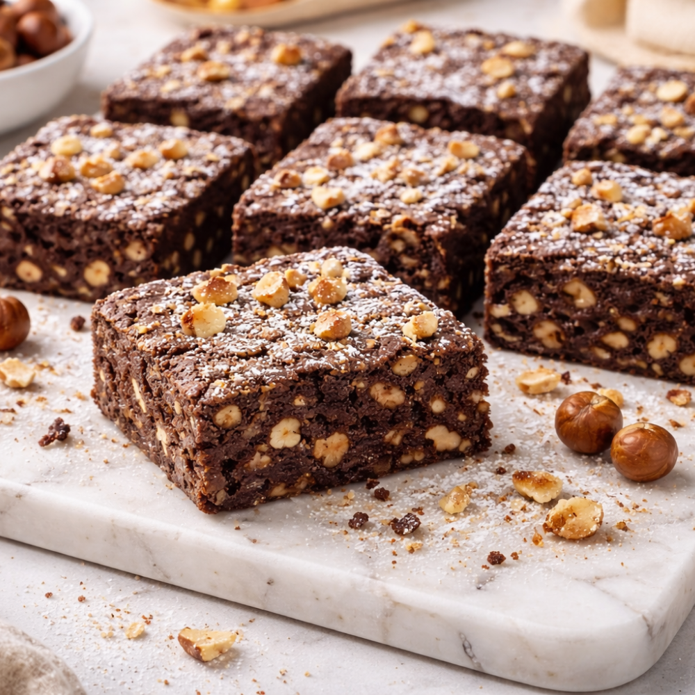 Brownie sans gluten aux noisettes