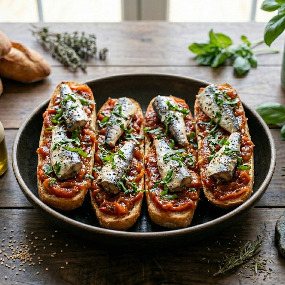 Croustillants tomate sardine