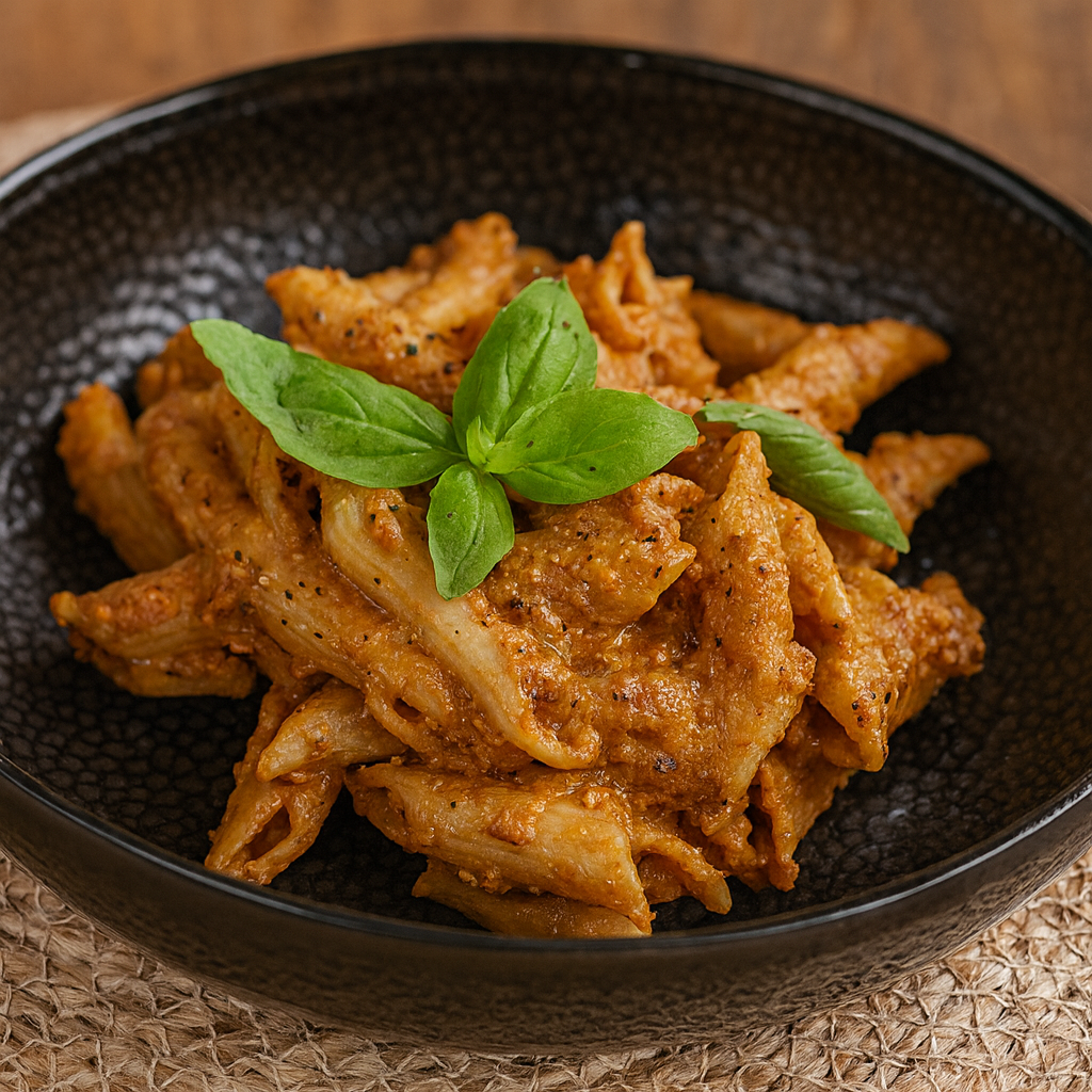 Pâtes aux légumes rôtis et féta