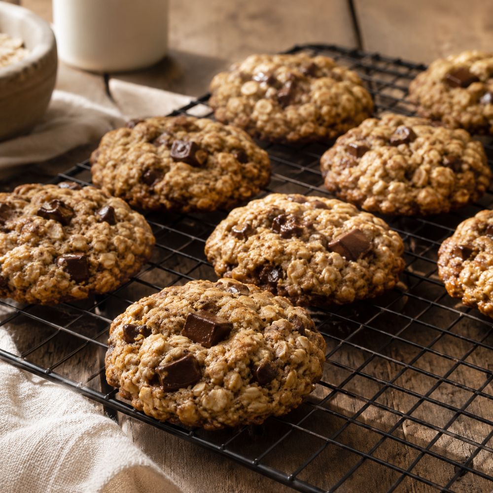 Biscuits banane et chocolat
