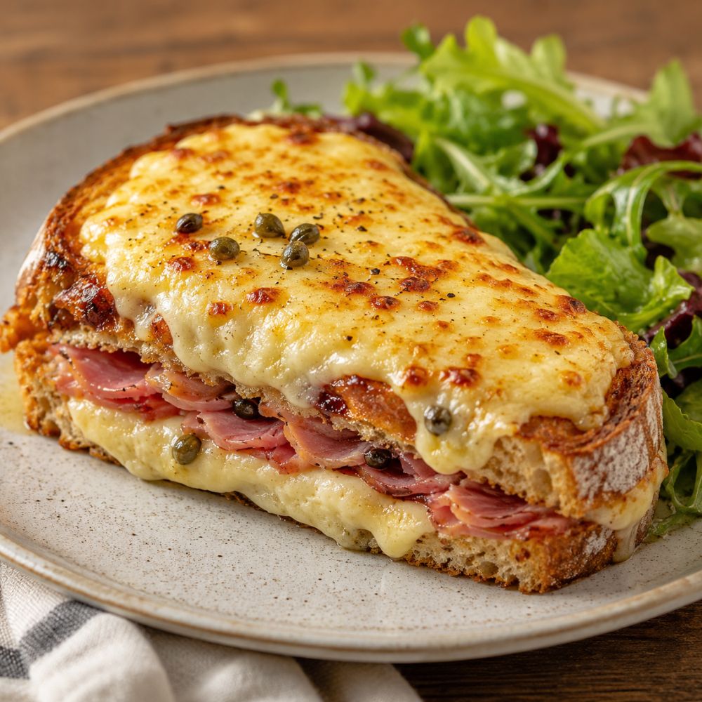 Croque-Monsieur au saumon fumé pastrami
