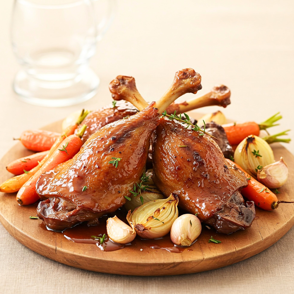 Cuisses de canard laquées à l’érable