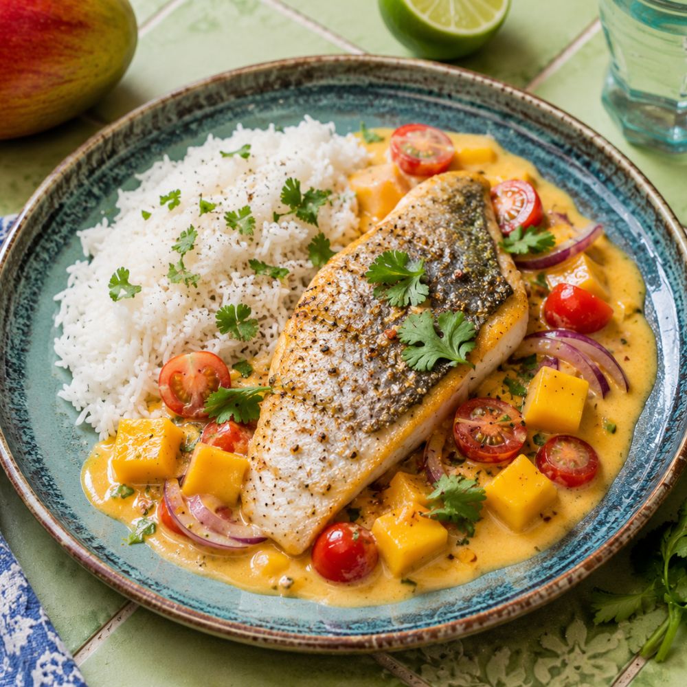 Dorade à la mangue