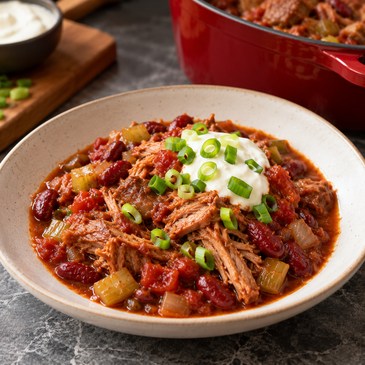 Épaule de porc façon cowboy