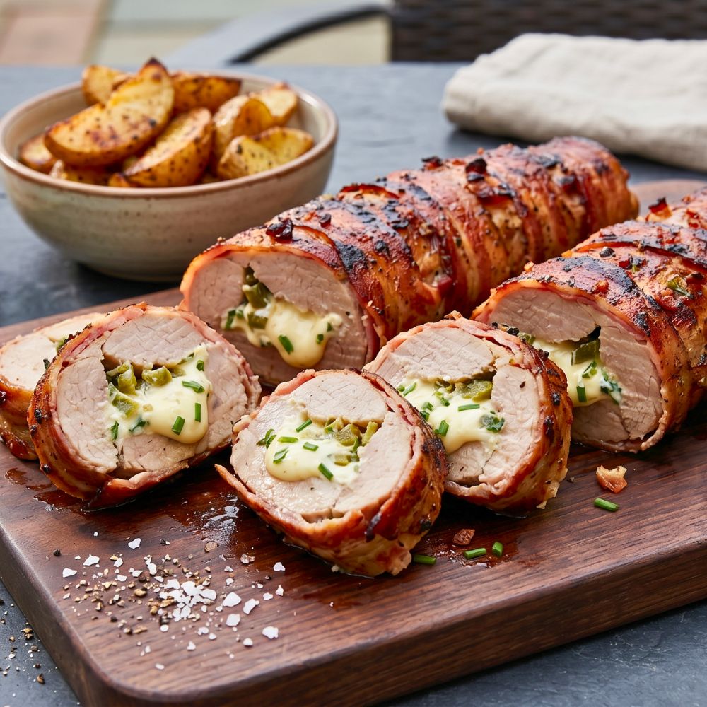 Filet de porc farci façon jalapeño popper