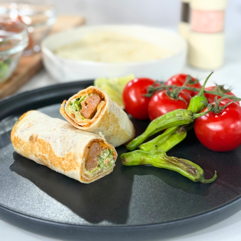 Flautas croustillantes aux saucisses