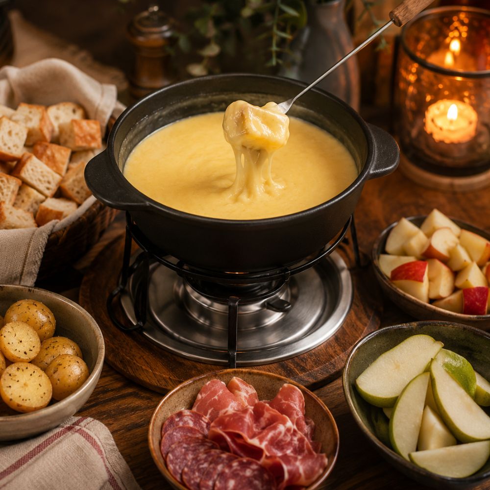 Fondue au fromage à l'alexander