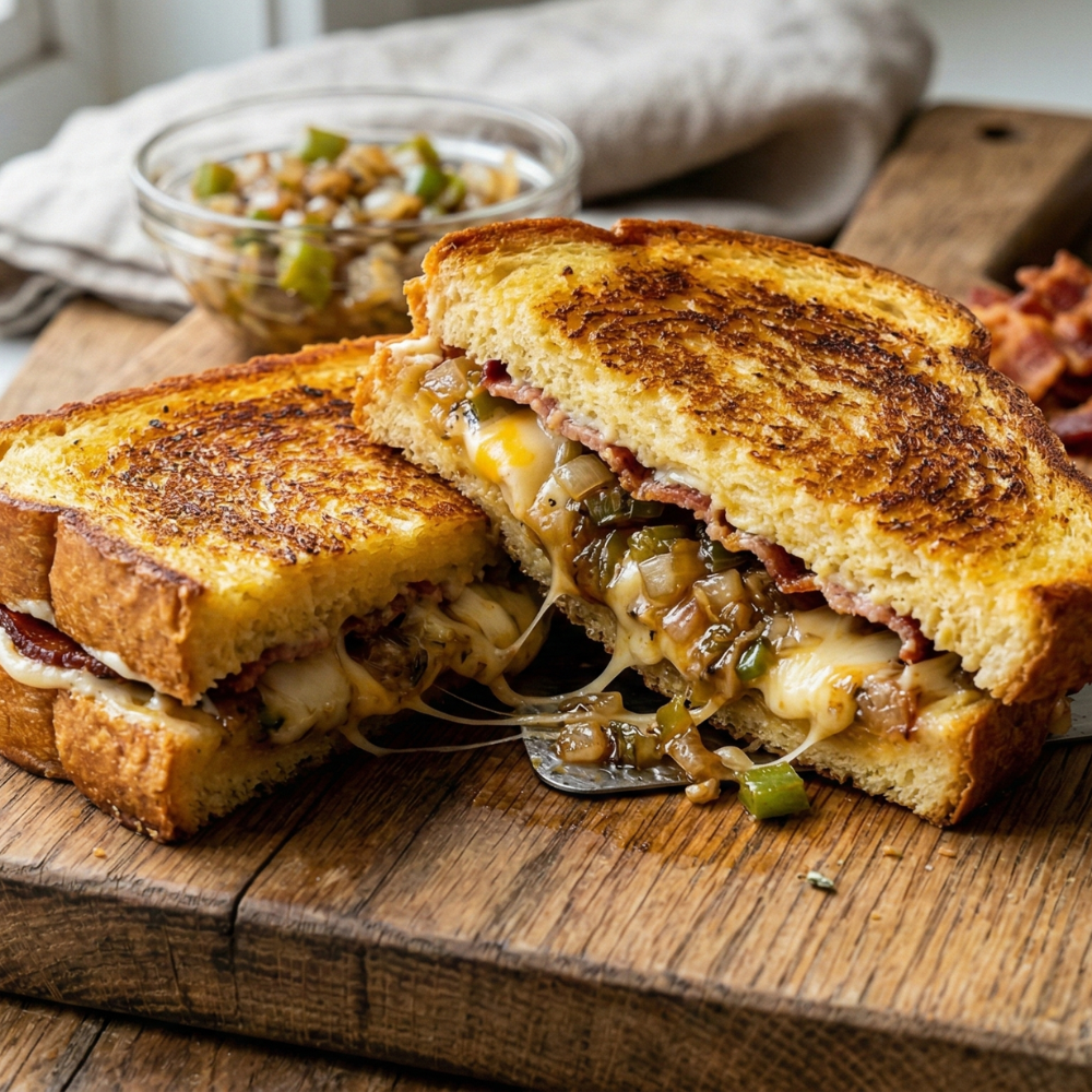 Grilled cheese façon Philly