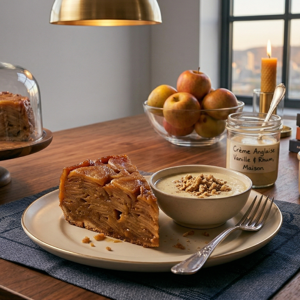 Gâteau aux pommes confites