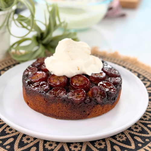 Gâteau banane caramélisé