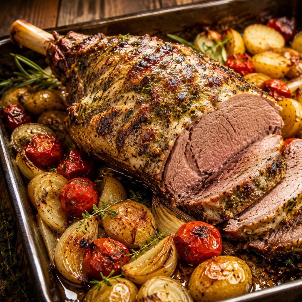 Gigot d’agneau 7 heures au boursin cuisine