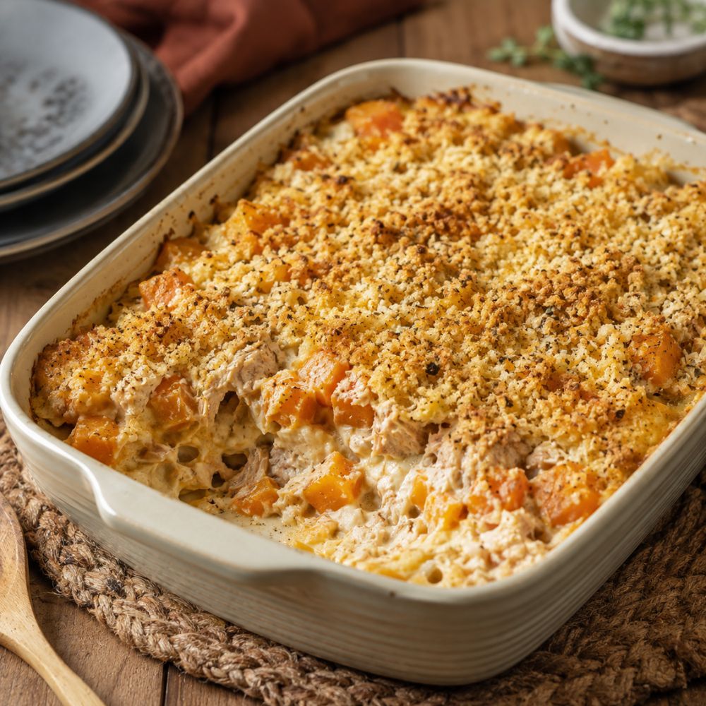 Gratin de thon et courge
