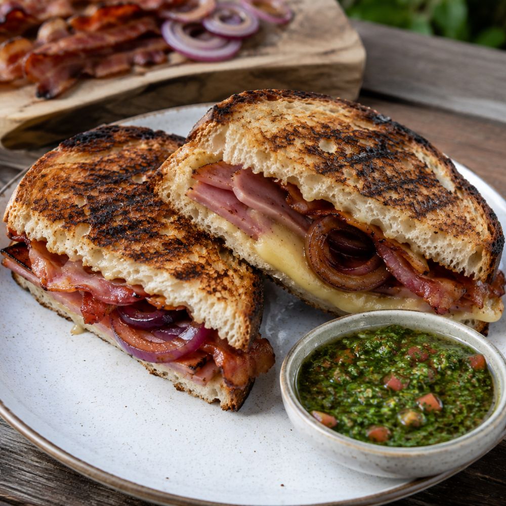 Grilled cheese au barbecue