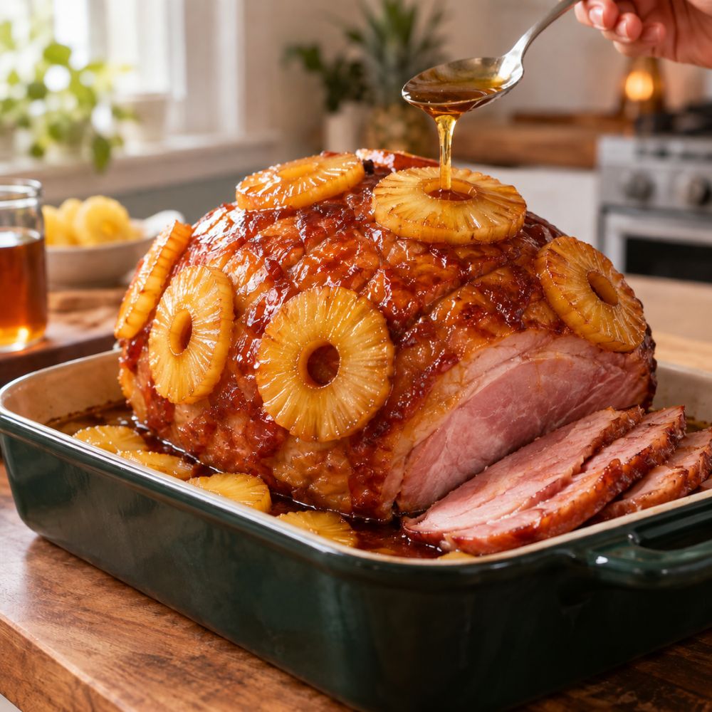 Jambon à l'érable et aux ananas