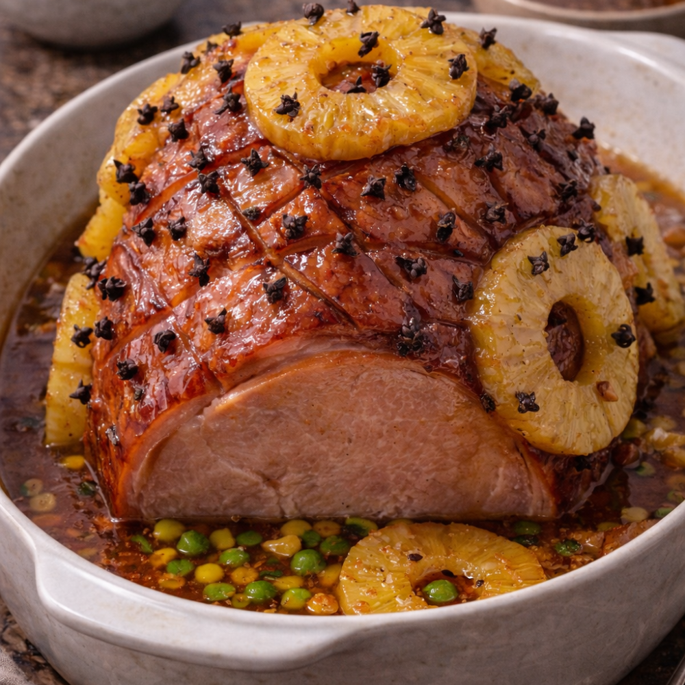 Jambon à l'érable et aux ananas
