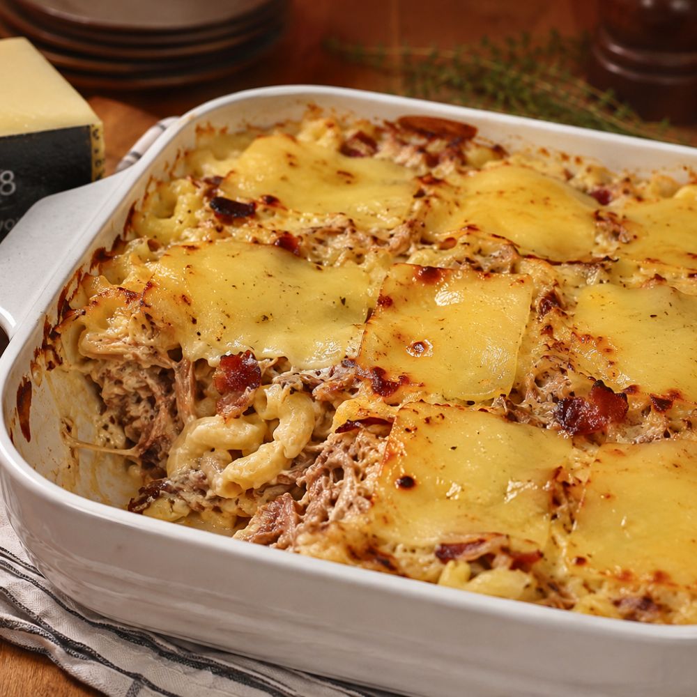 Mac and cheese au canard et au fromage le 1608