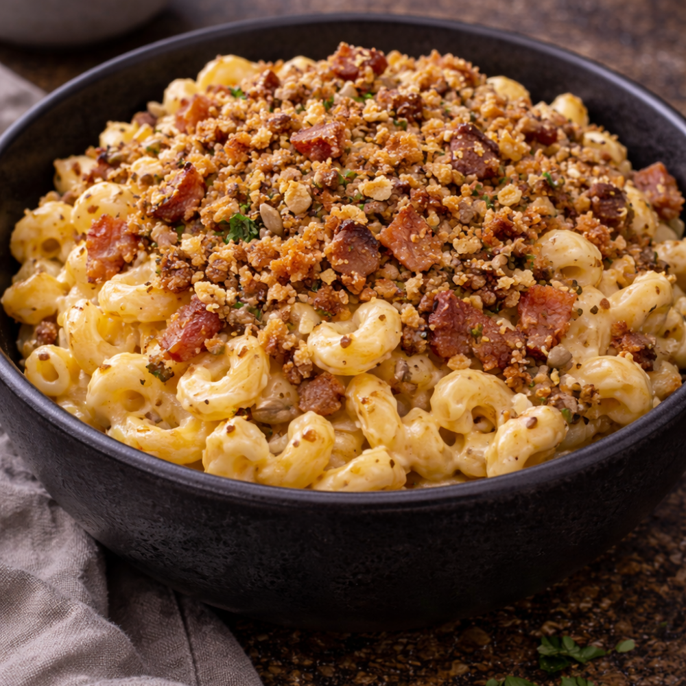 Mac and cheese croustillant