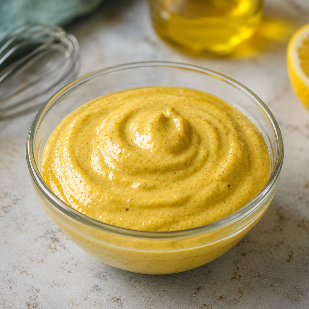 Mayonnaise au Curry Doux et Curcuma