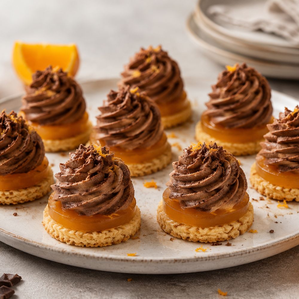 Mignardise chocolat orange