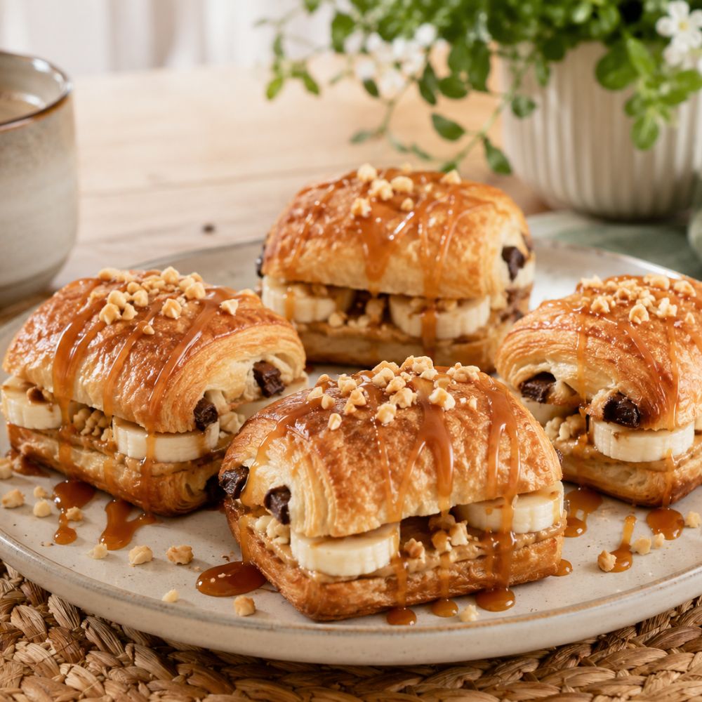 Mini sandwichs chocolatines-banane