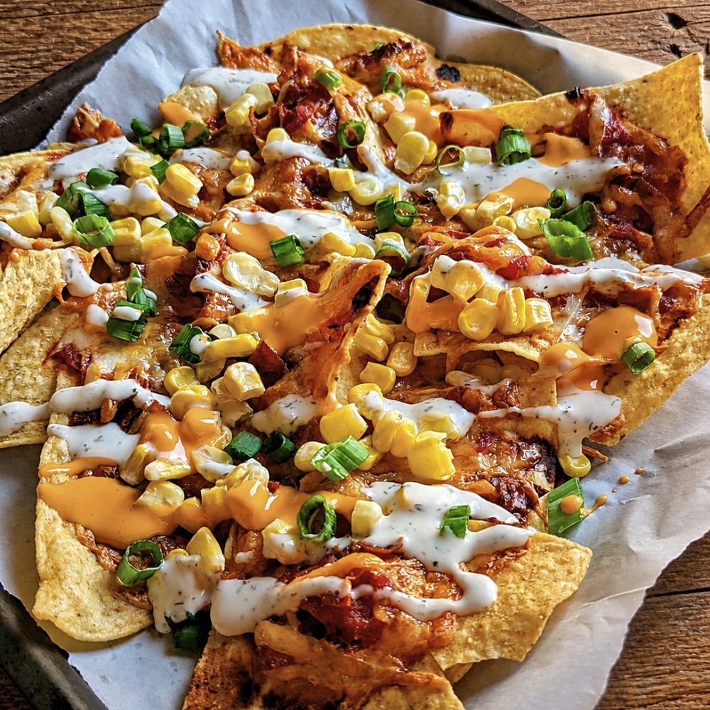 Nachos buffalo ranch au bacon