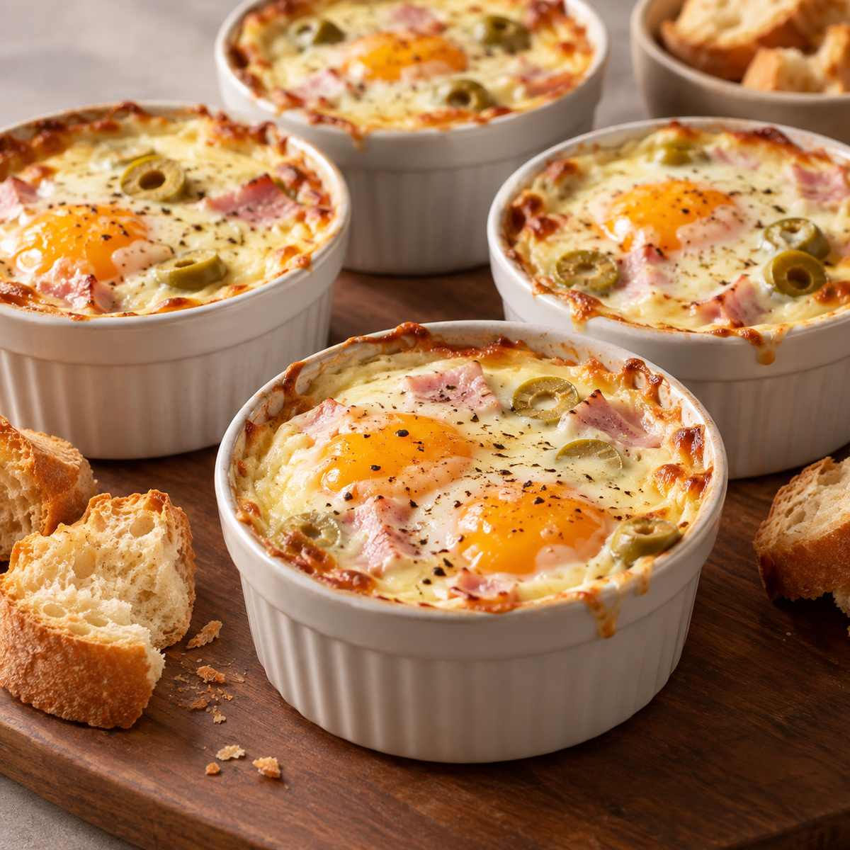 Oeuf cocotte au boursin cuisine
