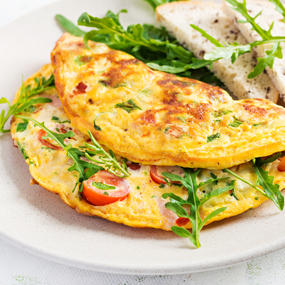 Omelette au jambon toupie