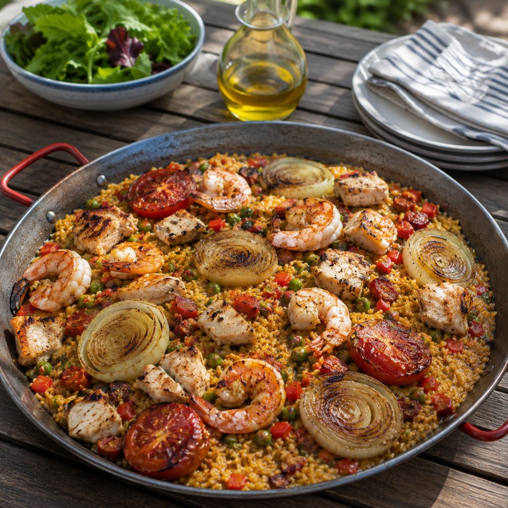 Paella au bbq