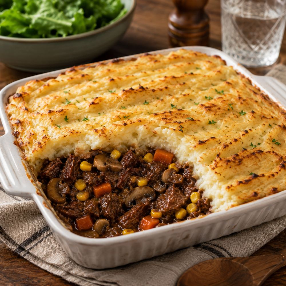 Pâté chinois au bœuf bourguignon