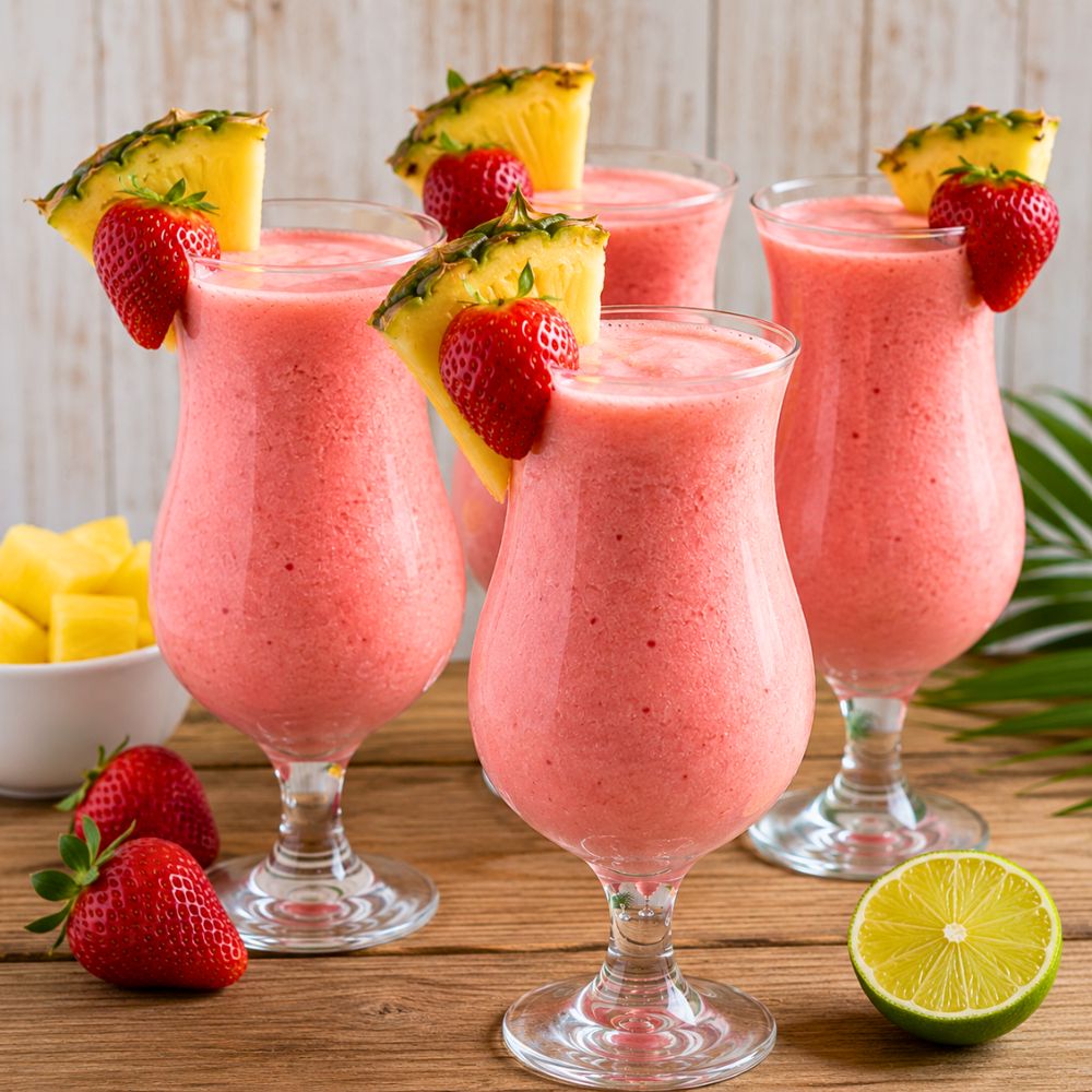 Piña colada aux fraises