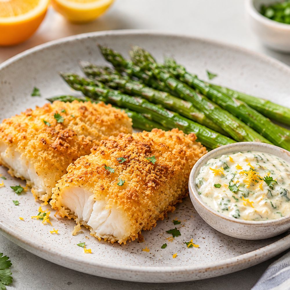 Poisson pané aux agrumes