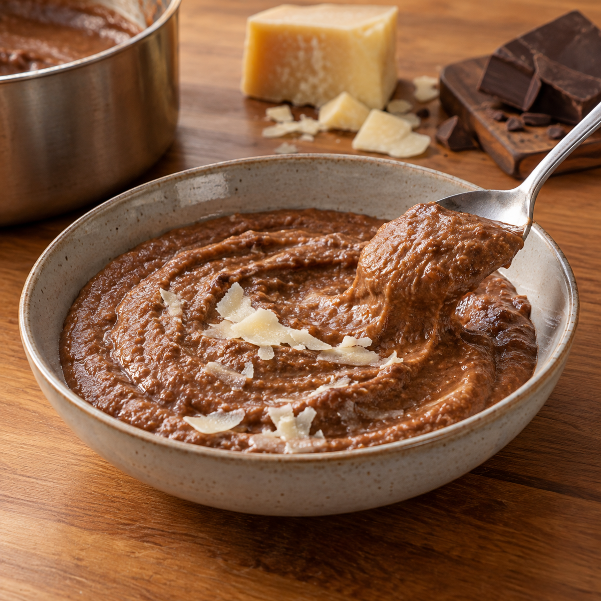 Polenta crémeuse au cacao
