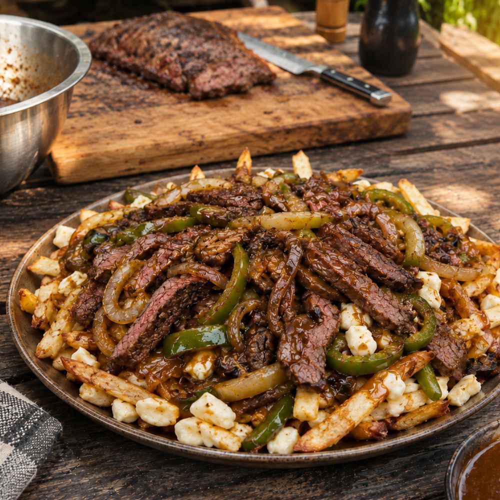 Poutine philly steak