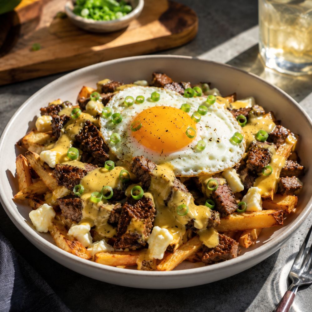 Poutine steak & œufs