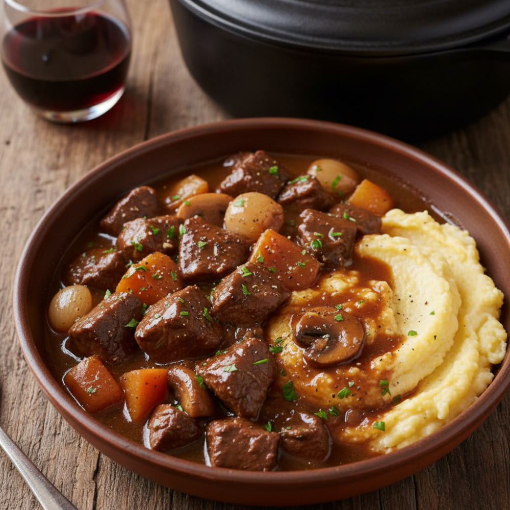 Ragoût de bœuf aux champignons