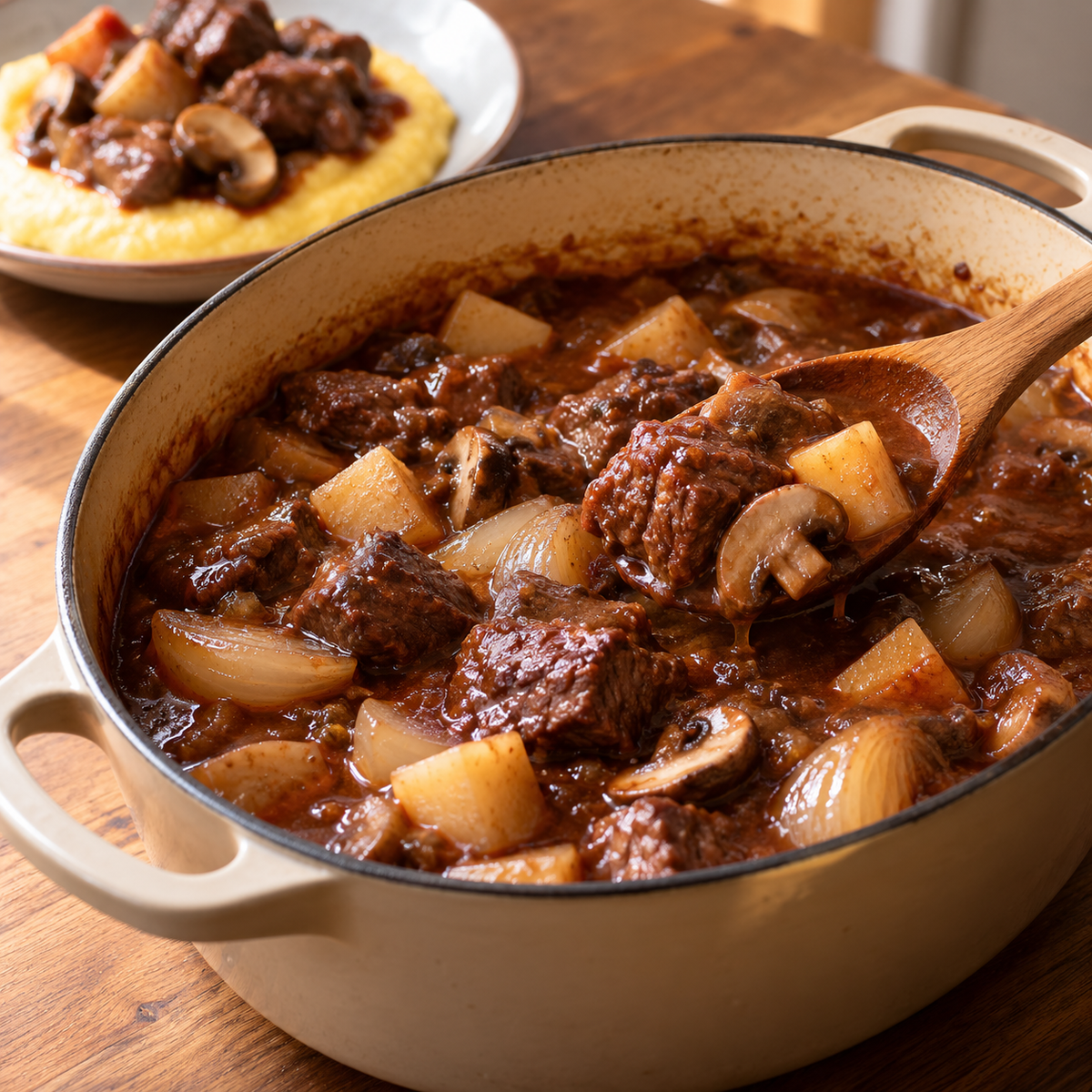 Ragoût de bœuf aux champignons
