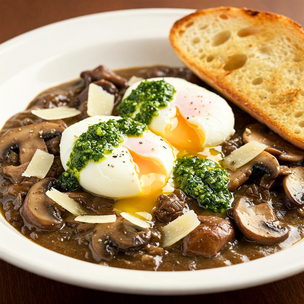 Ragoût de champignons et persillade