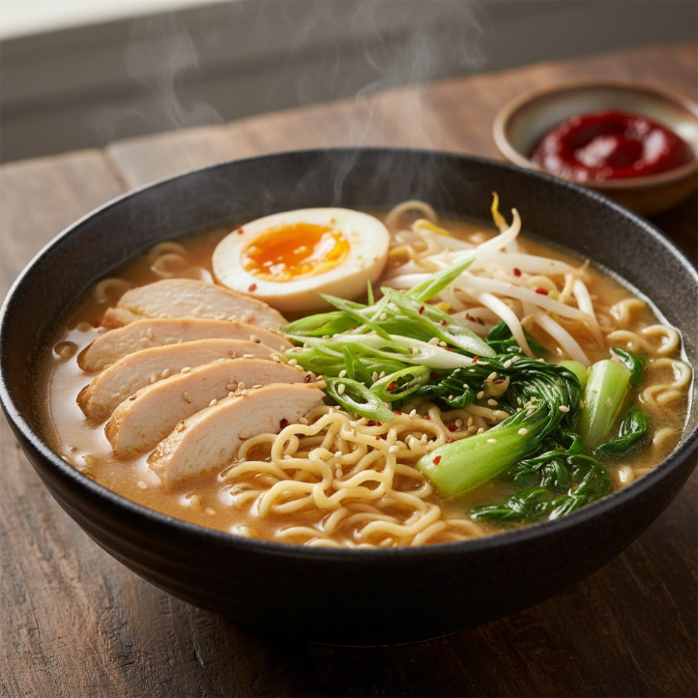 Ramen miso poulet