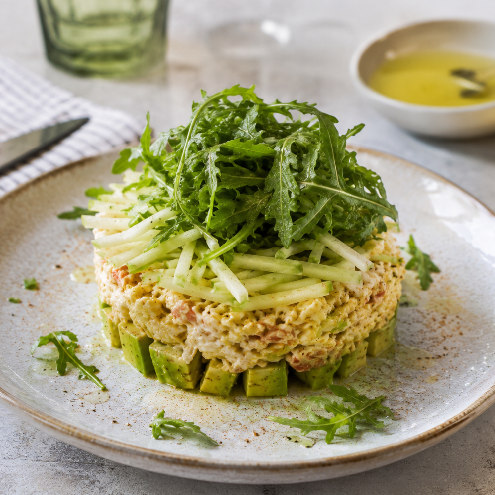 Salade de crabe et avocat