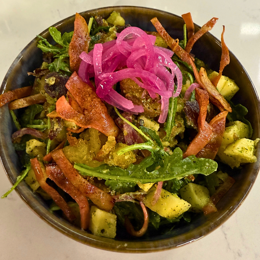 Salade de patates croustillante