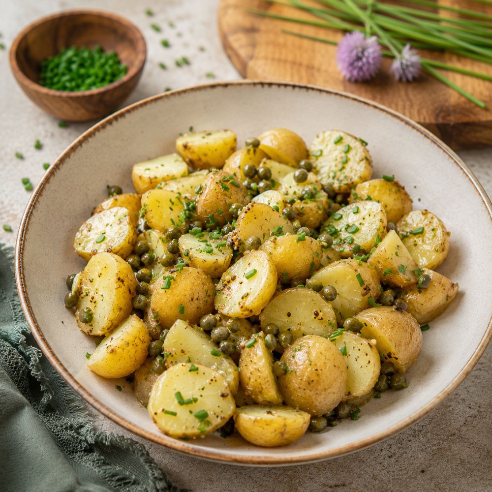 Salade de pommes de terre nouvelles et ciboulette