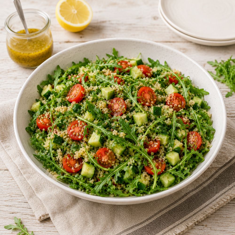 Salade de quinoa et roquette