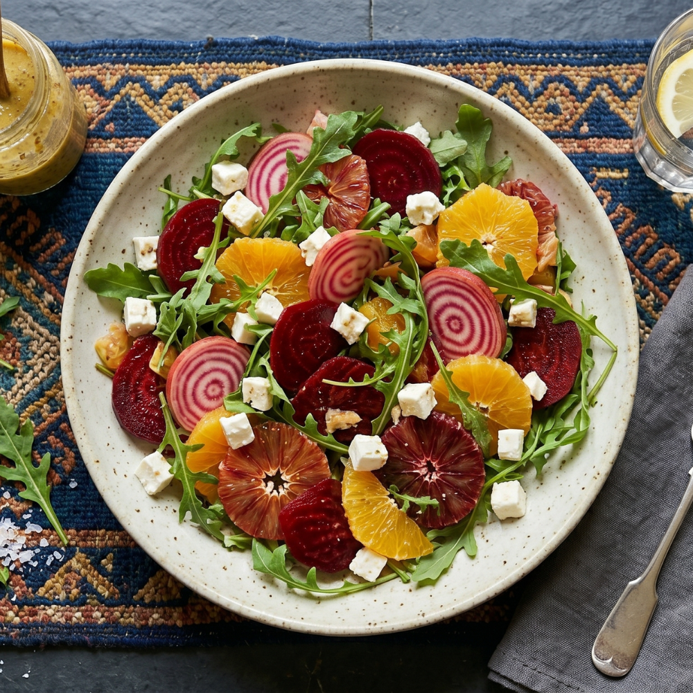 Salade orange et betterave
