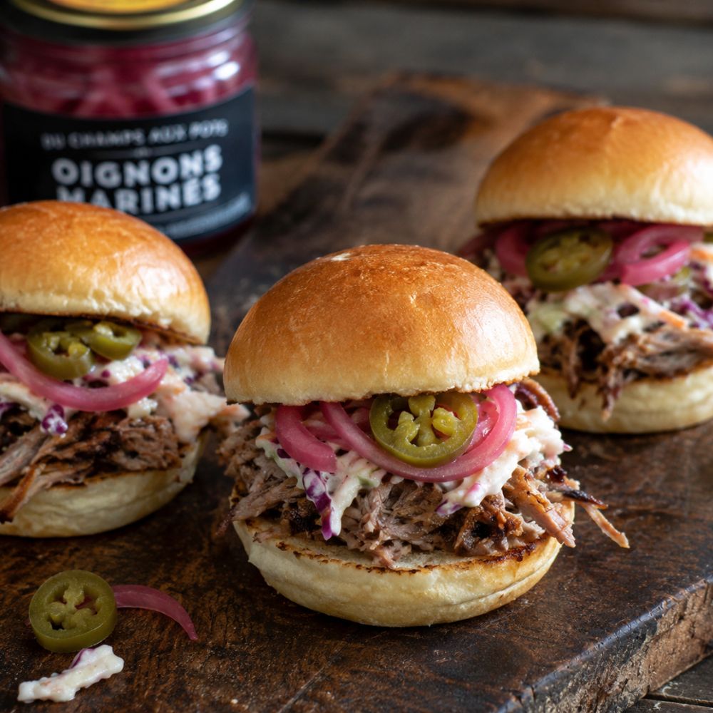 Sliders de gigot d’agneau laqué